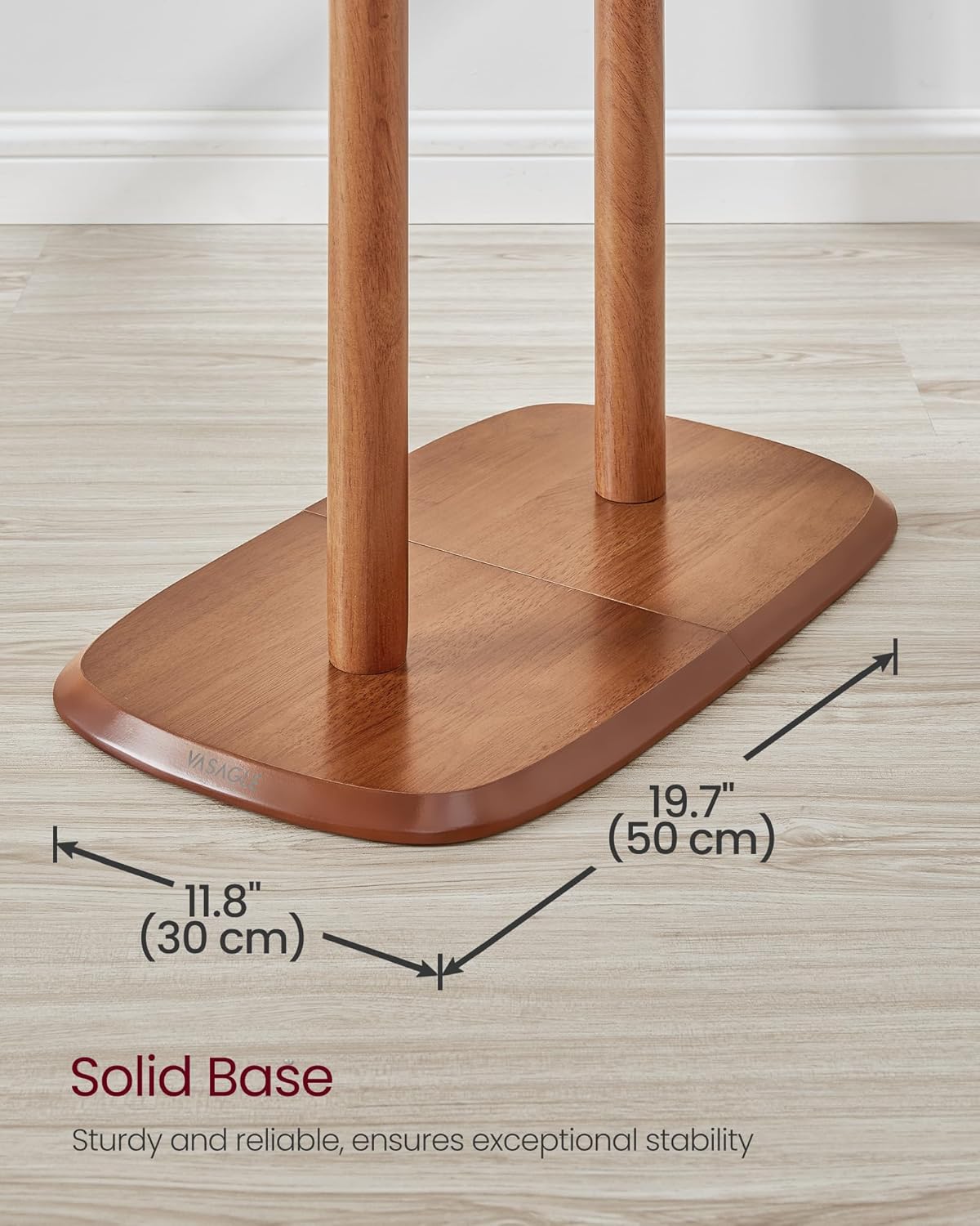 Coat Rack, Free Standing Coat Stand, Hall Coat Tree with 8 Hooks and Storage Shelf, 67.2 Inch Tall, for Coats, Hats, Bags, for Entryway, Hallway, Bedroom, Caramel Brown URCR040K01